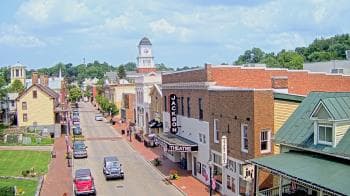 Weather camera view of Town of Jonesborough.