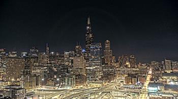 Weather camera view of UIC - University of Illinois Chicago.