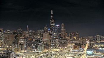 Weather camera view of UIC - University of Illinois Chicago.