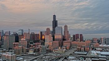 Weather camera view of UIC - University of Illinois Chicago.