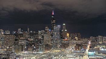 Weather camera view of UIC - University of Illinois Chicago.