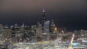 Weather camera view of UIC - University of Illinois Chicago.