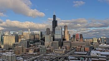 Weather camera view of UIC - University of Illinois Chicago.