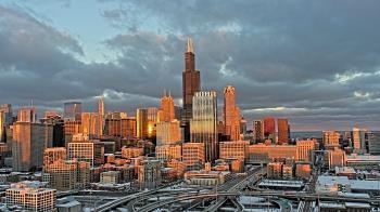 Weather camera view of UIC - University of Illinois Chicago.