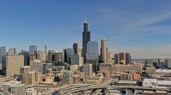 Weather camera view of UIC - University of Illinois Chicago.