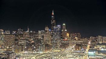 Weather camera view of UIC - University of Illinois Chicago.