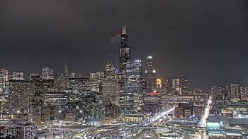Weather camera view of UIC - University of Illinois Chicago.