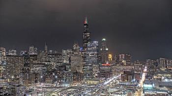 Weather camera view of UIC - University of Illinois Chicago.
