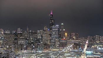 Weather camera view of UIC - University of Illinois Chicago.