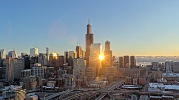 Weather camera view of UIC - University of Illinois Chicago.