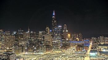 Weather camera view of UIC - University of Illinois Chicago.