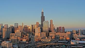 Weather camera view of UIC - University of Illinois Chicago.