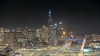 Weather camera view of UIC - University of Illinois Chicago.