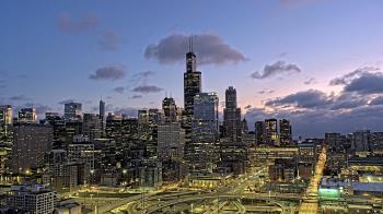 Weather camera view of UIC - University of Illinois Chicago.