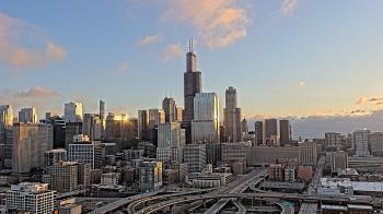 Weather camera view of UIC - University of Illinois Chicago.