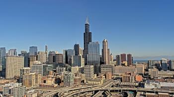 Weather camera view of UIC - University of Illinois Chicago.