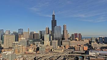 Weather camera view of UIC - University of Illinois Chicago.