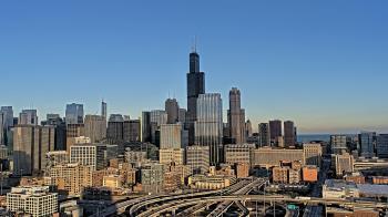 Weather camera view of UIC - University of Illinois Chicago.