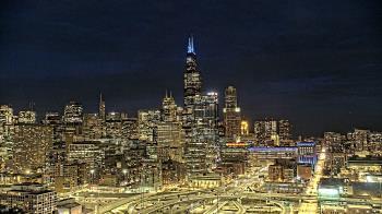 Weather camera view of UIC - University of Illinois Chicago.