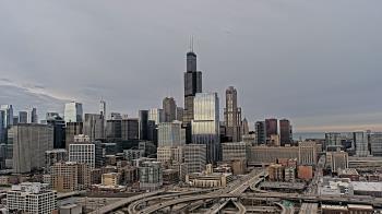 Weather camera view of UIC - University of Illinois Chicago.