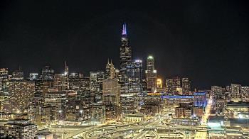 Weather camera view of UIC - University of Illinois Chicago.