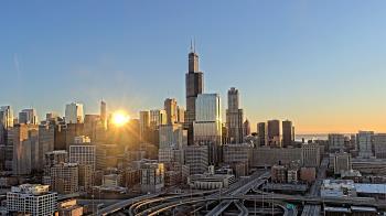Weather camera view of UIC - University of Illinois Chicago.