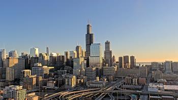 Weather camera view of UIC - University of Illinois Chicago.