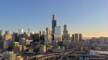 Weather camera view of UIC - University of Illinois Chicago.