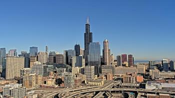 Weather camera view of UIC - University of Illinois Chicago.