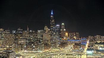 Weather camera view of UIC - University of Illinois Chicago.