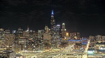 Weather camera view of UIC - University of Illinois Chicago.