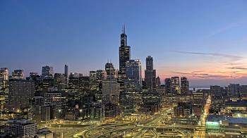 Weather camera view of UIC - University of Illinois Chicago.