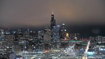 Weather camera view of UIC - University of Illinois Chicago.