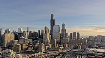 Weather camera view of UIC - University of Illinois Chicago.