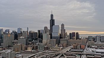 Weather camera view of UIC - University of Illinois Chicago.