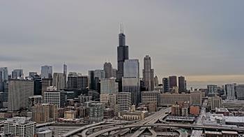 Weather camera view of UIC - University of Illinois Chicago.