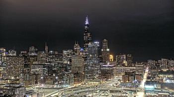 Weather camera view of UIC - University of Illinois Chicago.