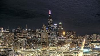 Weather camera view of UIC - University of Illinois Chicago.