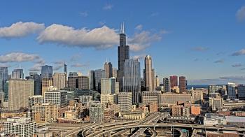 Weather camera view of UIC - University of Illinois Chicago.