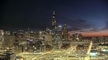 Weather camera view of UIC - University of Illinois Chicago.
