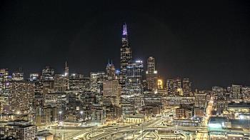 Weather camera view of UIC - University of Illinois Chicago.