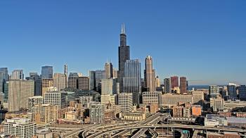 Weather camera view of UIC - University of Illinois Chicago.