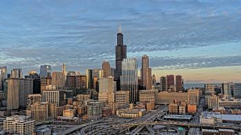 Weather camera view of UIC - University of Illinois Chicago.