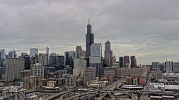 Weather camera view of UIC - University of Illinois Chicago.