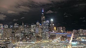 Weather camera view of UIC - University of Illinois Chicago.