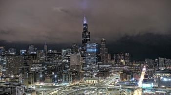 Weather camera view of UIC - University of Illinois Chicago.