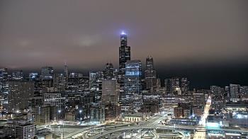 Weather camera view of UIC - University of Illinois Chicago.