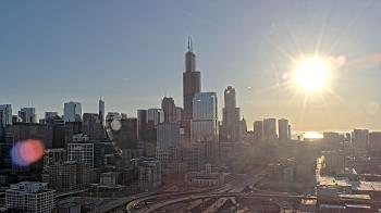 Weather camera view of UIC - University of Illinois Chicago.