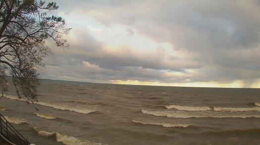 Weather camera view of Forest Lawn Beach.