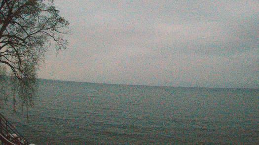 Weather camera view of Forest Lawn Beach.